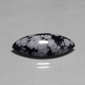 Obsidiana nevada multicolor natural de 10,16 ct, marquesa, opaco