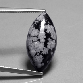 Obsidiana nevada multicolor natural de 10,16 ct, marquesa, opaco