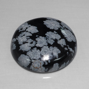 Obsidiana nevada multicolor natural de 15,77 ct, corte redondo, opaco