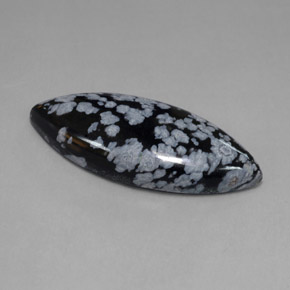 Obsidiana nevada multicolor natural de 21,50 ct, marquesa, opaco