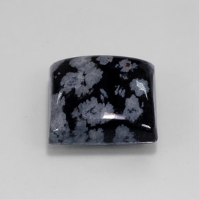 Obsidiana nevada multicolor natural de 11,52 ct, cuadrado, opaco