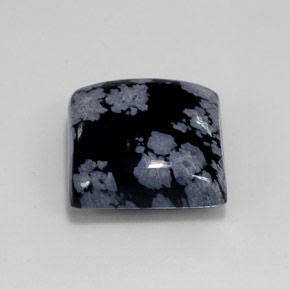 Obsidiana nevada multicolor natural de 11,74 ct, cuadrado, opaco