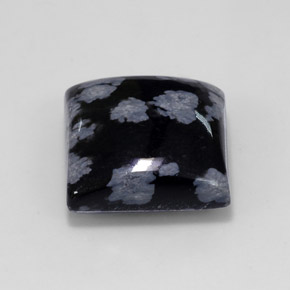 Obsidiana nevada multicolor natural de 11,46 ct, cuadrado, opaco