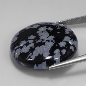 Obsidiana nevada multicolor natural de 27,65 ct, corte redondo, opaco