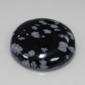 Obsidiana nevada multicolor natural de 26,06 ct, corte redondo, opaco