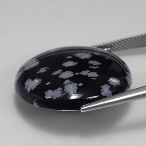 Obsidiana nevada multicolor natural de 26,06 ct, corte redondo, opaco