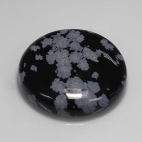 Obsidiana nevada multicolor natural de 26,71 ct, corte redondo, opaco