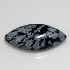 Obsidiana nevada multicolor natural de 9,88 ct, marquesa, opaco