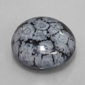 Obsidiana nevada multicolor natural de 8,74 ct, corte redondo, opaco