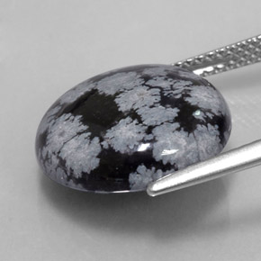 Obsidiana nevada multicolor natural de 7,31 ct, corte redondo, opaco