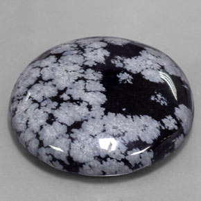 Obsidiana nevada multicolor natural de 47,26 ct, corte redondo, opaco
