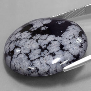 Obsidiana nevada multicolor natural de 47,26 ct, corte redondo, opaco