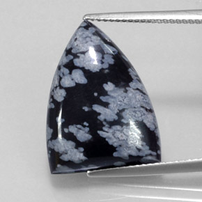 Obsidiana nevada multicolor natural de 9,17 ct, forma elegante, opaco