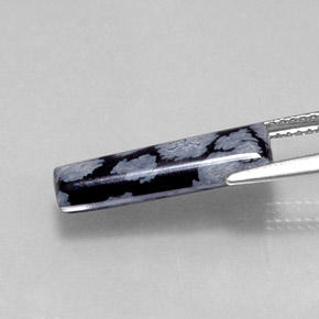 Obsidiana Copo de Nieve Copo de Nieve natural de 3.20 ct, Forma elegante, Opaco