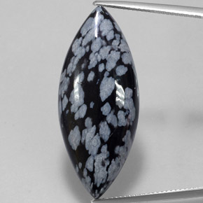 Obsidiana nevada multicolor natural de 21,00 ct, marquesa, opaco