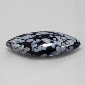 Obsidiana nevada multicolor natural de 21,00 ct, marquesa, opaco