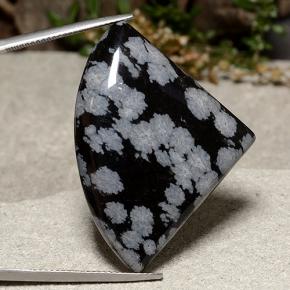 Obsidiana Copo de Nieve Multicolor natural de 40.57 ct, Forma elegante, Opaco