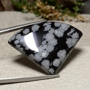 Obsidiana Copo de Nieve Multicolor natural de 40.57 ct, Forma elegante, Opaco