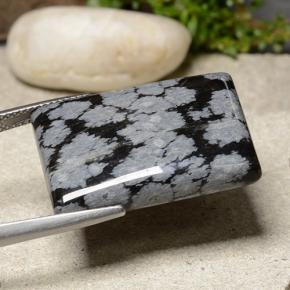 Obsidiana nevada multicolor natural de 24,05 ct, baguette, opaco
