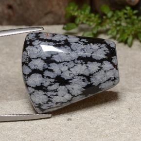 Obsidiana nevada multicolor natural de 26,02 ct, forma elegante, opaco