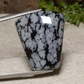 Obsidiana nevada multicolor natural de 26,02 ct, forma elegante, opaco
