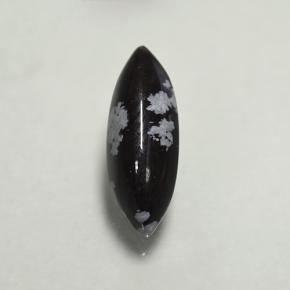 Obsidiana nevada multicolor natural de 1,92 ct, marquesa, opaco