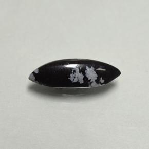 Obsidiana nevada multicolor natural de 1,92 ct, marquesa, opaco