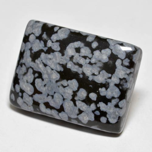 Obsidiana nevada multicolor natural de 44,90 ct, baguette, opaco