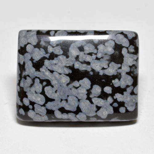 Obsidiana nevada multicolor natural de 44,90 ct, baguette, opaco