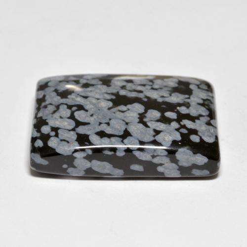 Obsidiana nevada multicolor natural de 44,90 ct, baguette, opaco