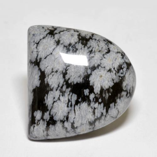 Obsidiana nevada multicolor natural de 22,24 ct, forma elegante, opaco