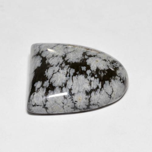 Obsidiana nevada multicolor natural de 22,24 ct, forma elegante, opaco