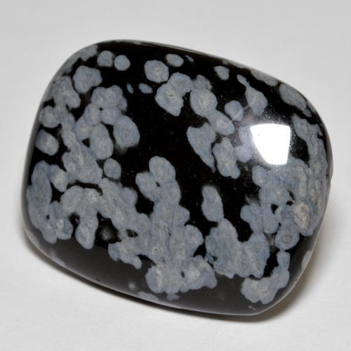 Obsidiana Copo de Nieve Multicolor natural de 21.56 ct, Corte Cojín, Opaco