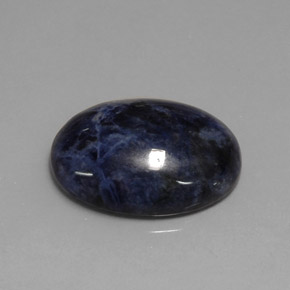 Sodalita azul natural de 11,75 ct, corte óvalo, opaco