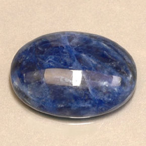 Sodalita Azul violeta natural de 11.49 ct, Corte Óvalo, Opaco