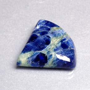 Sodalita azul natural de 10,30 ct, forma elegante, opaco
