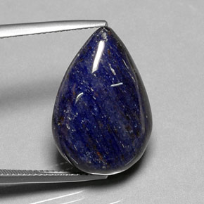 Sodalita azul natural de 16,14 ct, en forma de pera, opaco