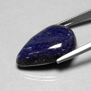 Sodalita azul natural de 16,14 ct, en forma de pera, opaco