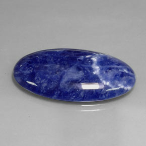 Sodalita azul natural de 23,94 ct, corte óvalo, opaco