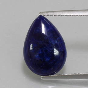 Sodalita azul natural de 3,20 ct, en forma de pera, opaco