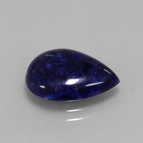 Sodalita azul natural de 3,20 ct, en forma de pera, opaco