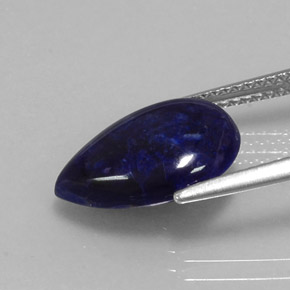 Sodalita azul natural de 3,20 ct, en forma de pera, opaco