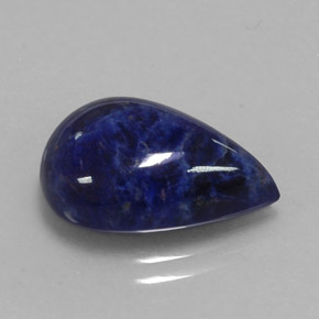 Sodalita azul natural de 5,58 ct, en forma de pera, opaco