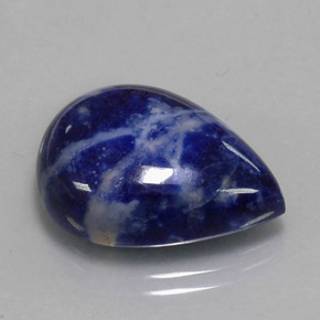 Sodalita Azul violeta natural de 14.54 ct, En forma de pera, Opaco