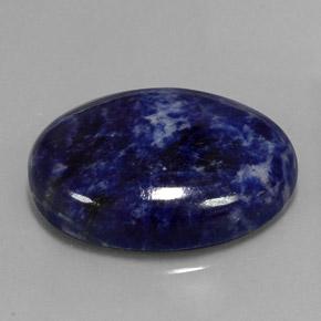 Sodalita azul natural de 44,71 ct, corte óvalo, opaco