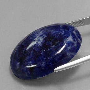 Sodalita azul natural de 44,71 ct, corte óvalo, opaco