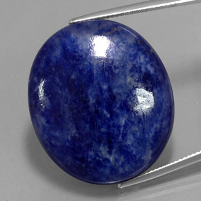 Sodalita Azul violeta natural de 42.99 ct, Corte Óvalo, Opaco