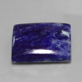 Sodalita azul natural de 46,25 ct, baguette, opaco