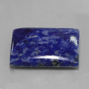 Sodalita azul natural de 30,07 ct, baguette, opaco