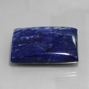 Sodalita azul natural de 60,46 ct, baguette, opaco